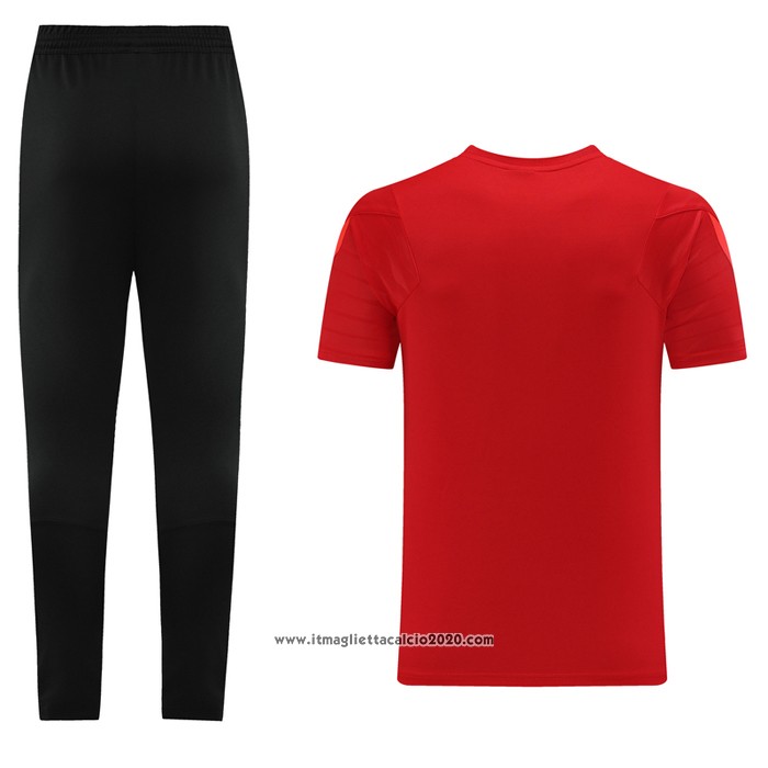 Tuta da Track Liverpool Manica Corta 2021 Rosso